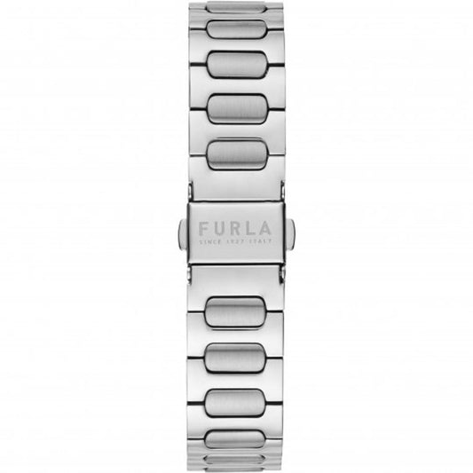 Furla Uhr mit grauem Edelstahlarmband