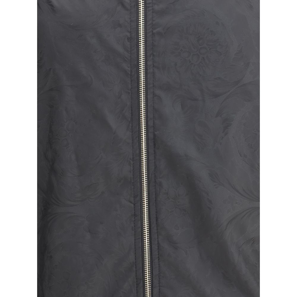 Versace Jacke aus schwarzem Polyester.
