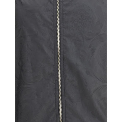 Versace Jacke aus schwarzem Polyester.
