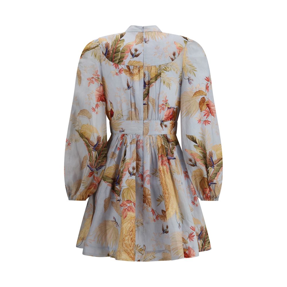 Zimmermann Mehrfarbiges Leinen-Freizeitkleid