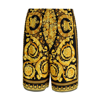 Versace Mehrfarbige Seidenbermudas