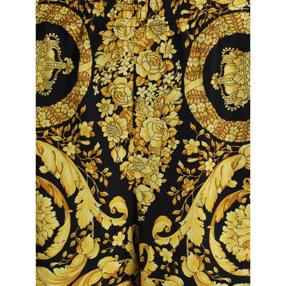Versace Mehrfarbige Seidenbermudas