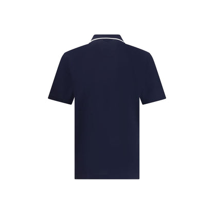 Ferragamo Blaues Baumwoll-Poloshirt