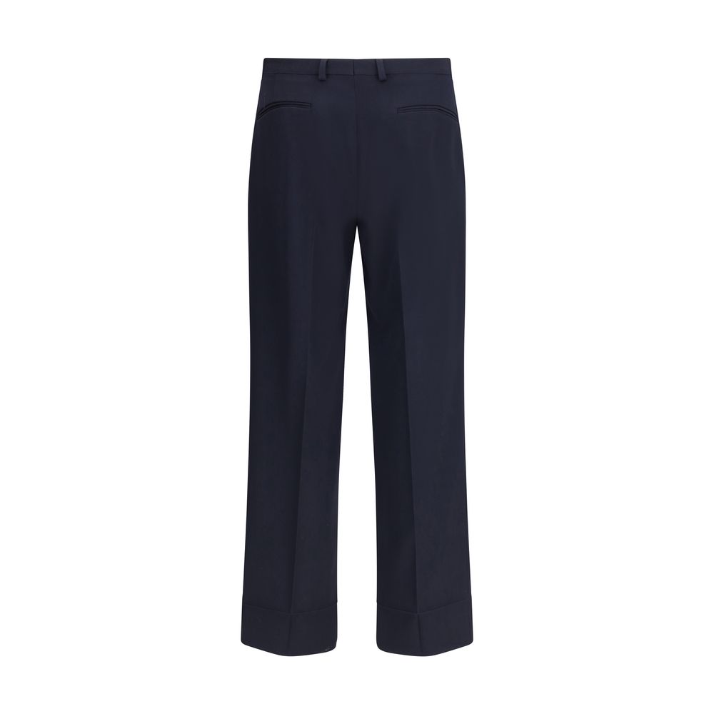 Valentino Blaue Wollhose aus Fleece