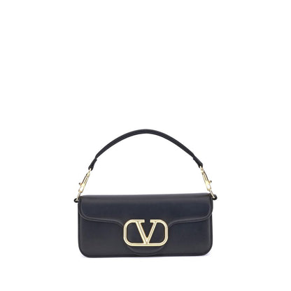 Valentino Garavani Schultertasche aus schwarzem Kalbsleder (Bos Taurus)