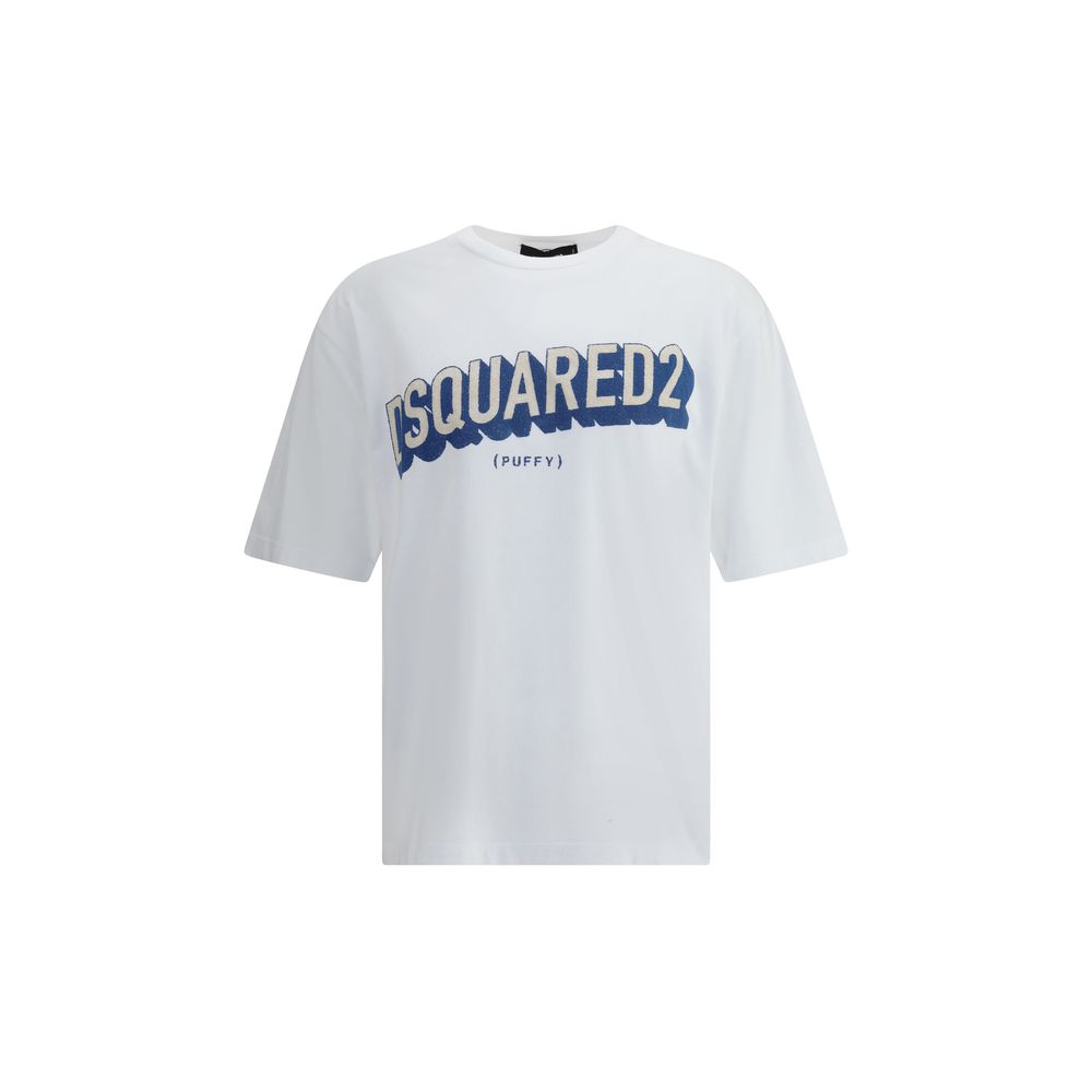 Dsquared² Blaues Baumwoll-T-Shirt