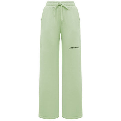 Hinnominate Green Cotton Women Palazzo Pants