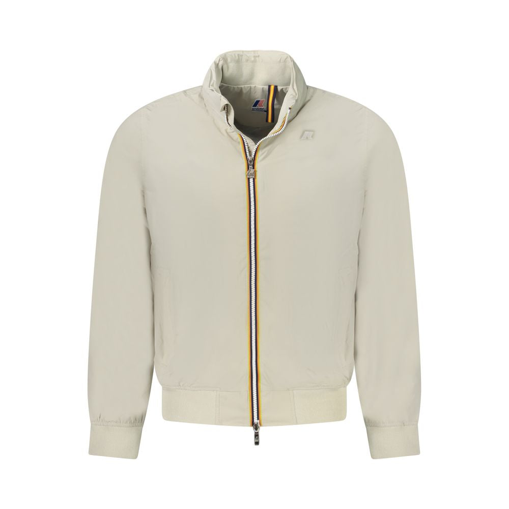 K-WAY Beige Nylon Herrenjacke