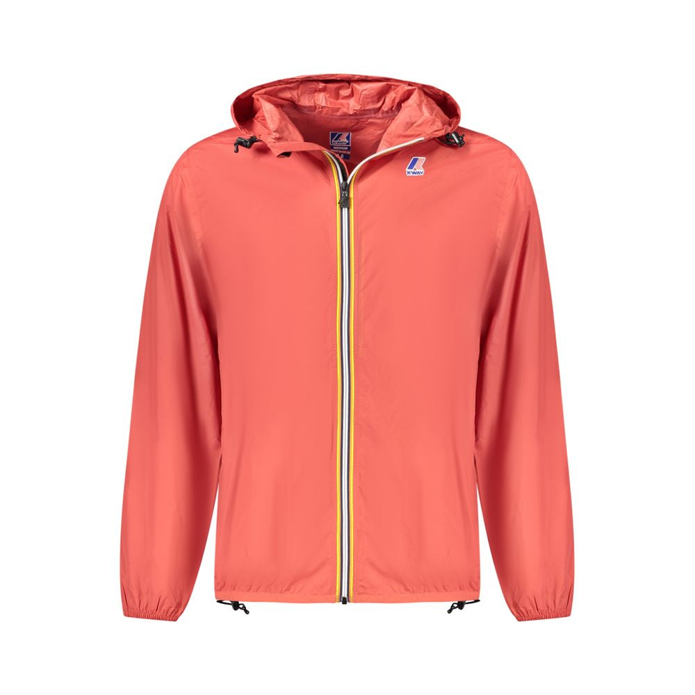 K-WAY Rote Polyamid-Herrenjacke