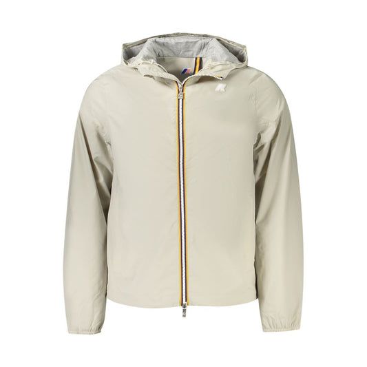 K-WAY Beige Nylon Men Jacket