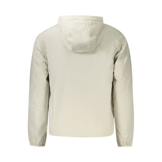 K-WAY Beige Nylon Men Jacket