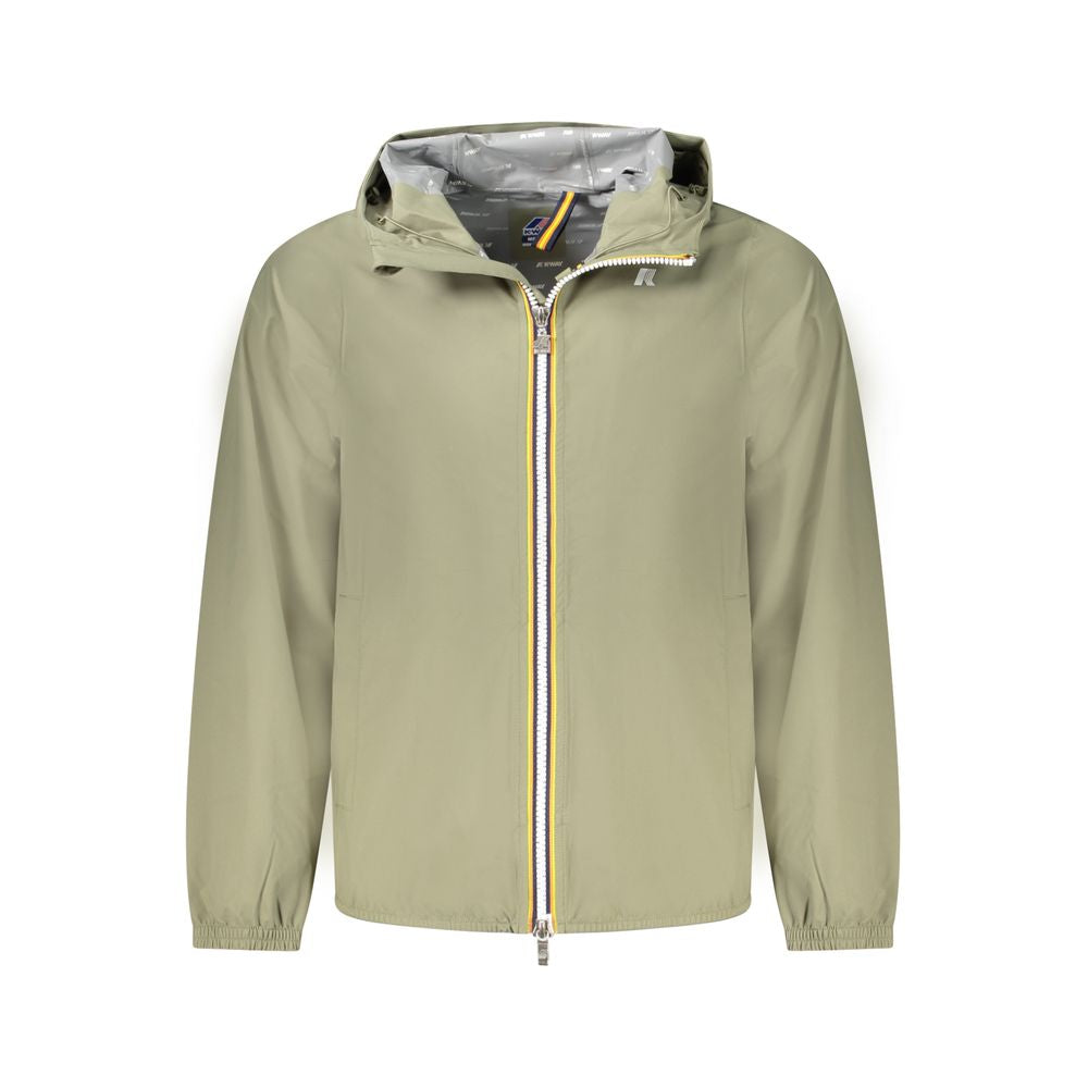 K-WAY Grüne Polyester Herrenjacke
