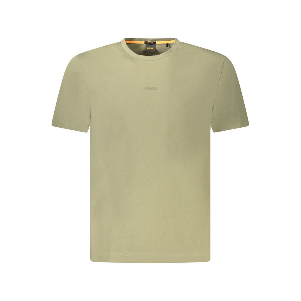 Hugo Boss Grünes Baumwoll-T-Shirt für Herren