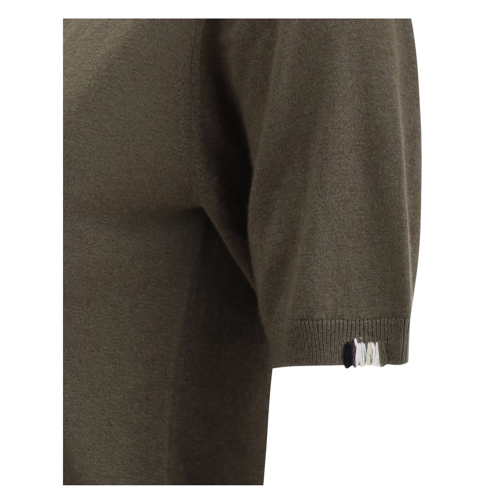 Kurzarmpullover aus extremem Kaschmir