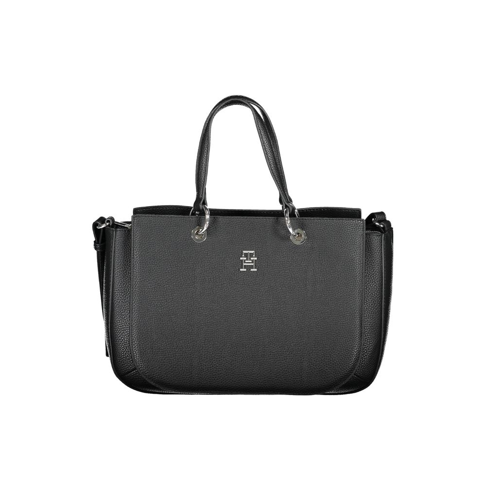 Tommy Hilfiger – Schwarze Polyethylen-Handtasche