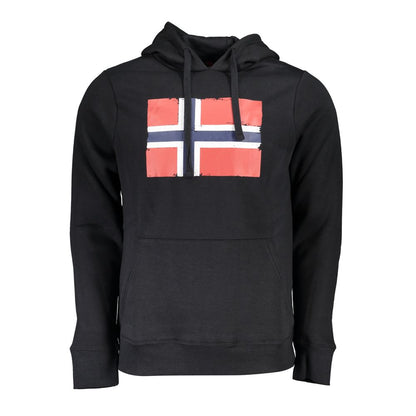 Norwegen 1963 Schwarzer Baumwollpullover für Herren