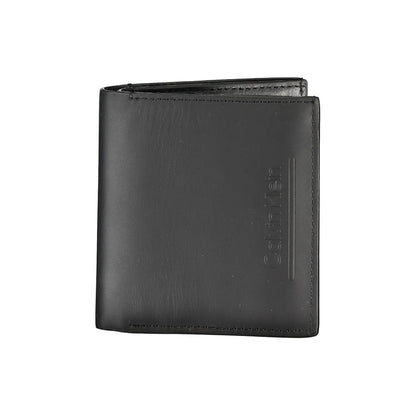 Calvin Klein Schwarze Lederbrieftasche