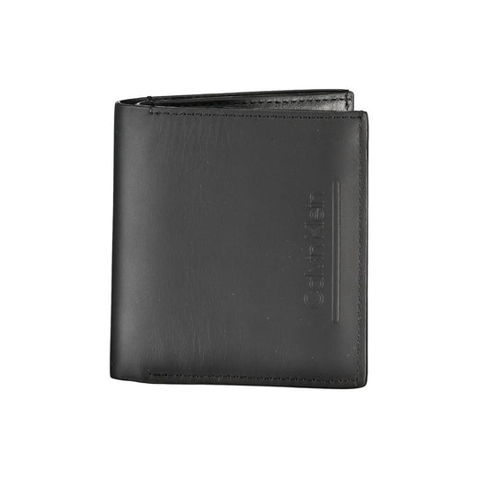 Calvin Klein Schwarze Lederbrieftasche