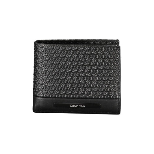 Calvin Klein Schwarze Lederbrieftasche