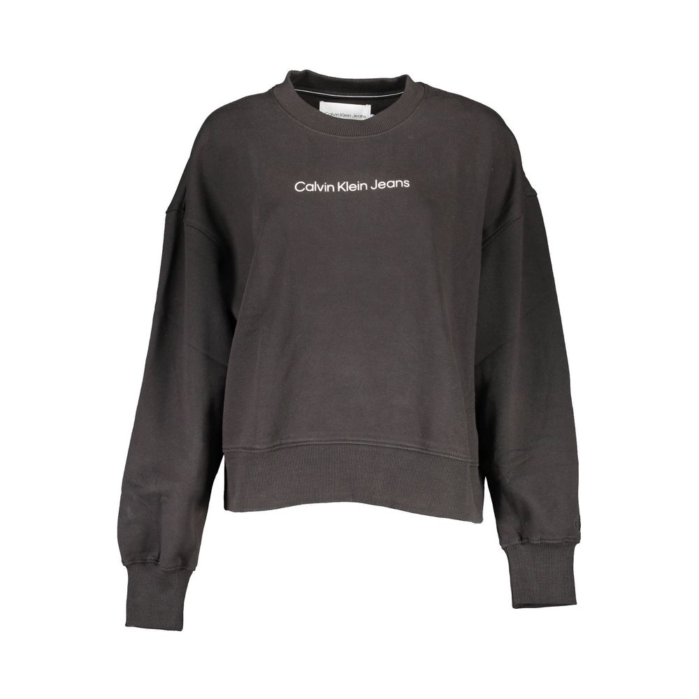 Calvin Klein Damenpullover aus schwarzer Baumwolle