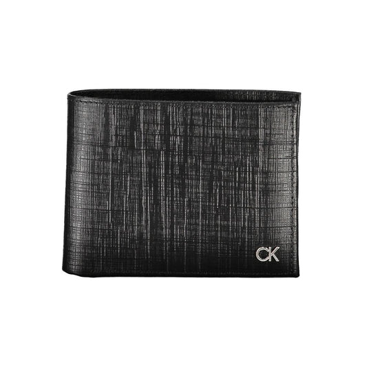 Calvin Klein Schwarze Lederbrieftasche
