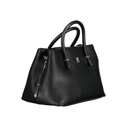 Tommy Hilfiger – Schwarze Polyethylen-Handtasche