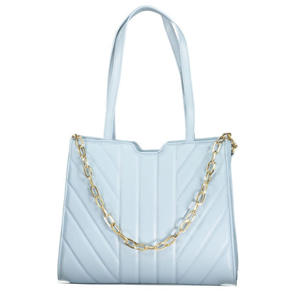 Mario Valentino Blaue Polyethylen-Handtasche