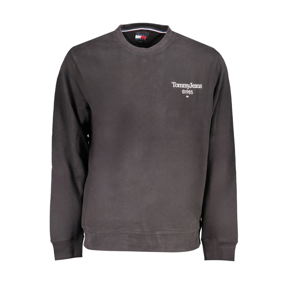 Tommy Hilfiger – Schwarzer Baumwollpullover für Herren