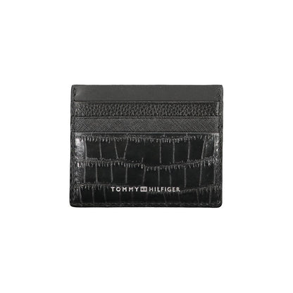 Tommy Hilfiger – Schwarze Lederbrieftasche