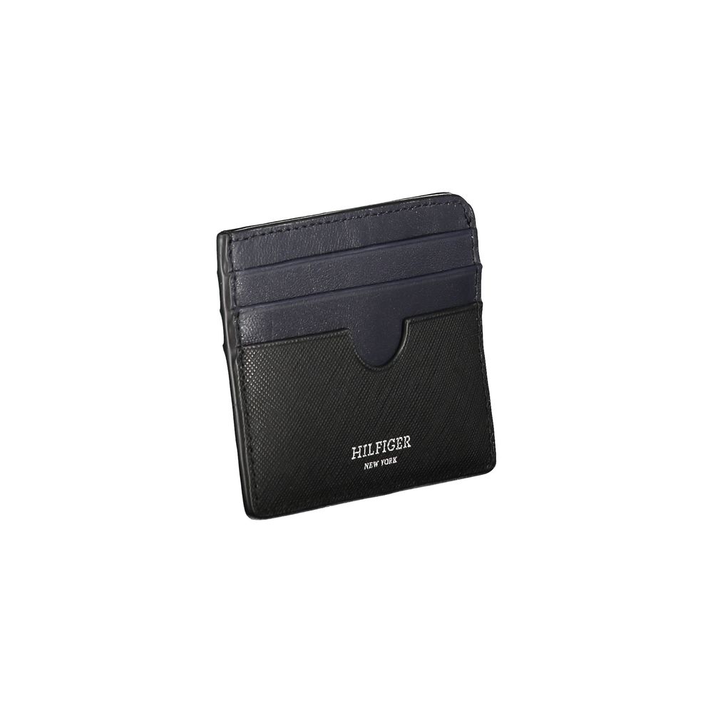 Tommy Hilfiger – Schwarze Lederbrieftasche