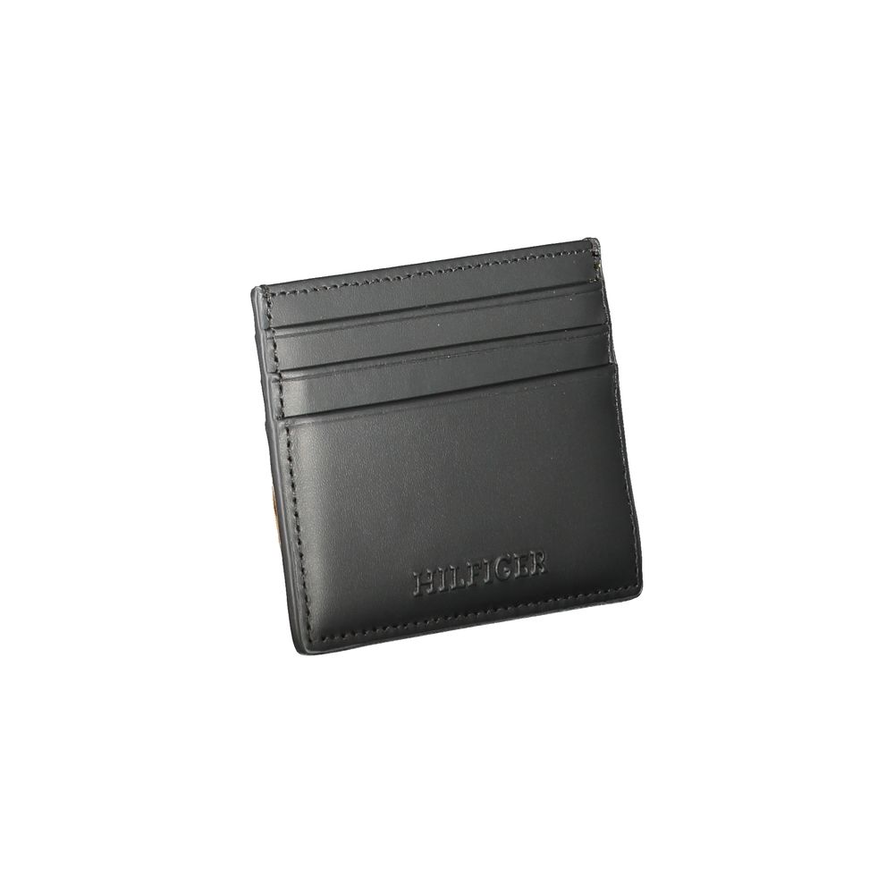 Tommy Hilfiger – Schwarze Lederbrieftasche