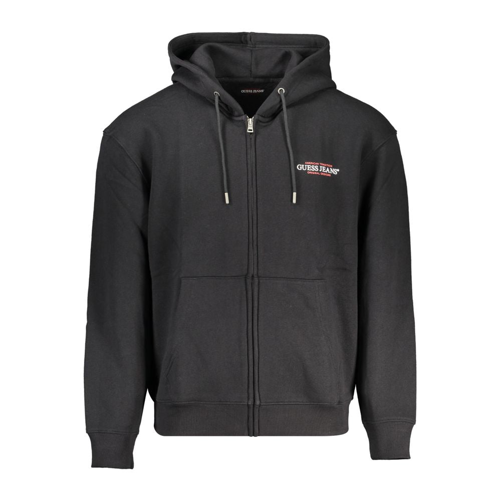 Guess Jeans Schwarzer Baumwollpullover für Herren