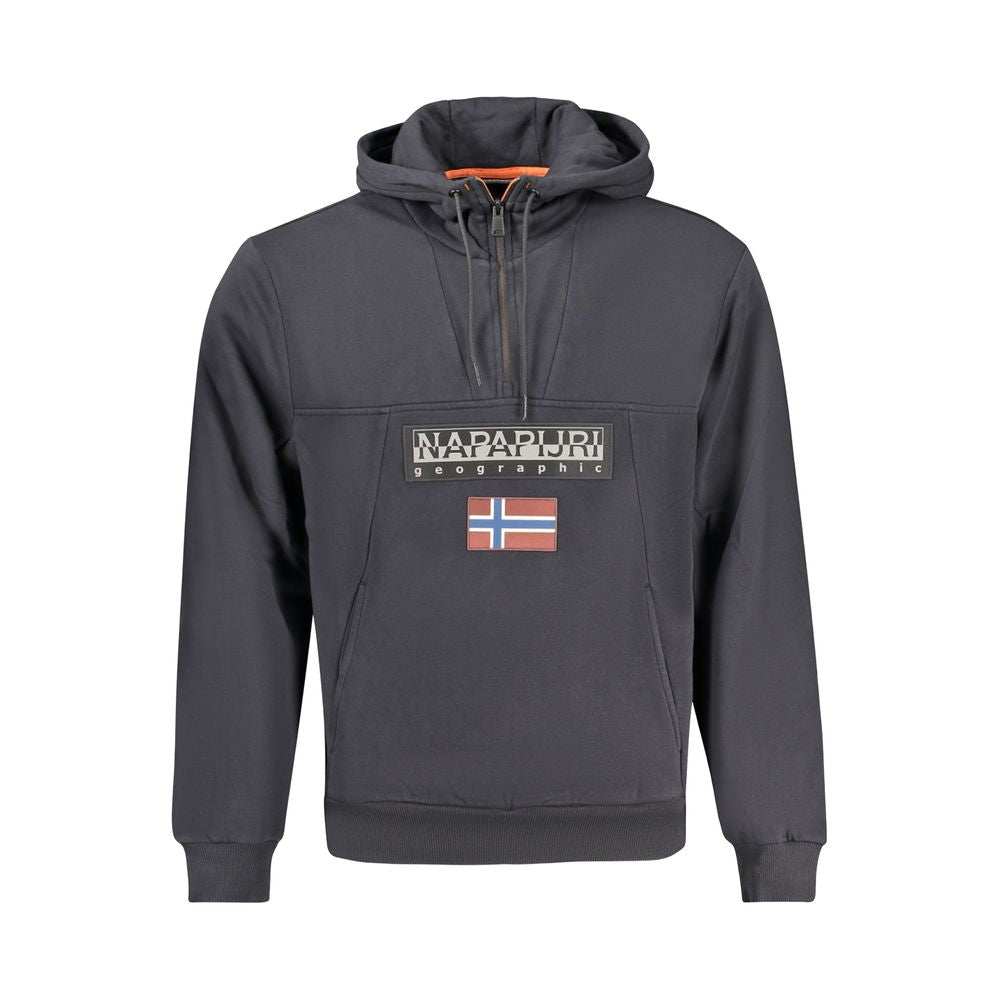 Napapijri Schwarzer Baumwoll-Hoodie für Herren