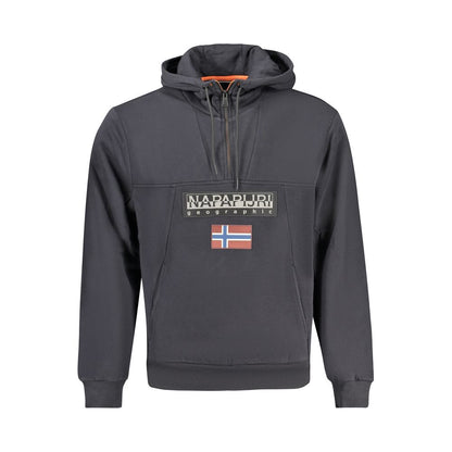 Napapijri Schwarzer Baumwoll-Hoodie für Herren