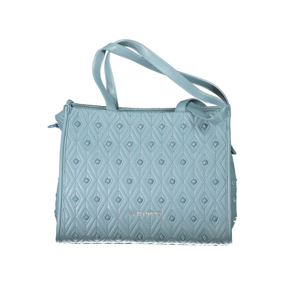 Mario Valentino Blaue Polyesterhandtasche