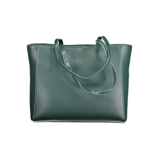 Mario Valentino Grüne Polyethylen-Handtasche