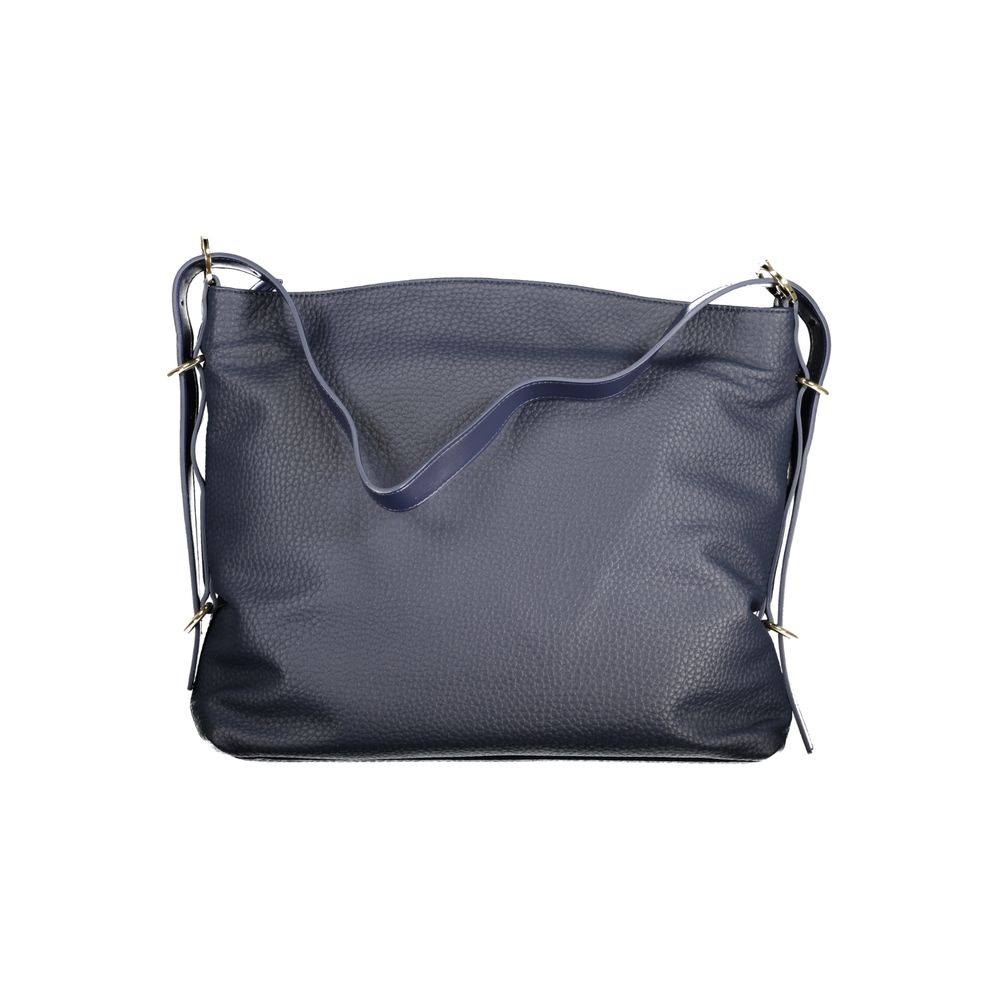 Mario Valentino Blaue Polyethylen-Handtasche