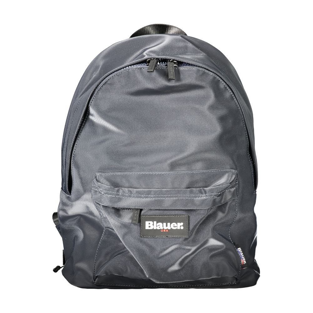 Blauer blauer Polyester-Rucksack