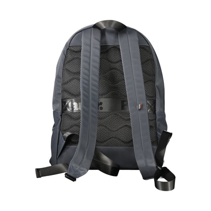 Blauer blauer Polyester-Rucksack