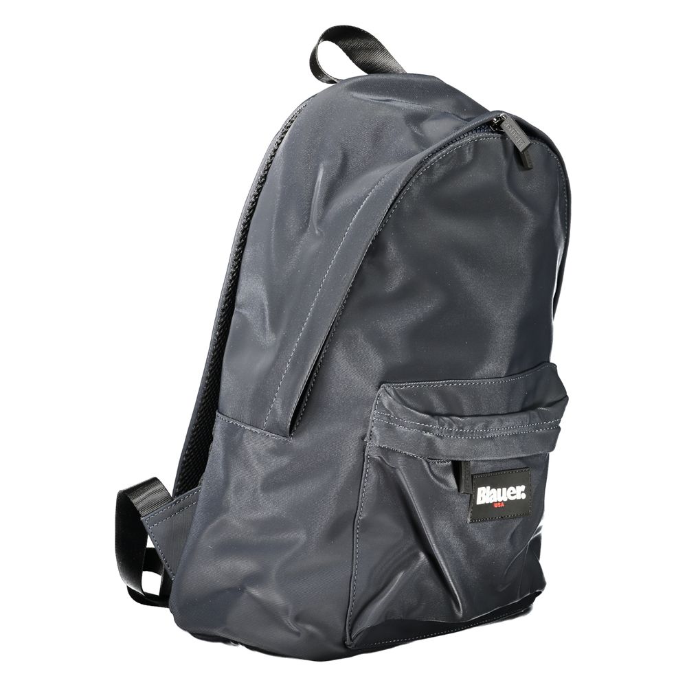 Blauer blauer Polyester-Rucksack