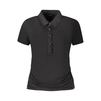 Guess Jeans – Schwarzes Viskose-Oberteil für Damen