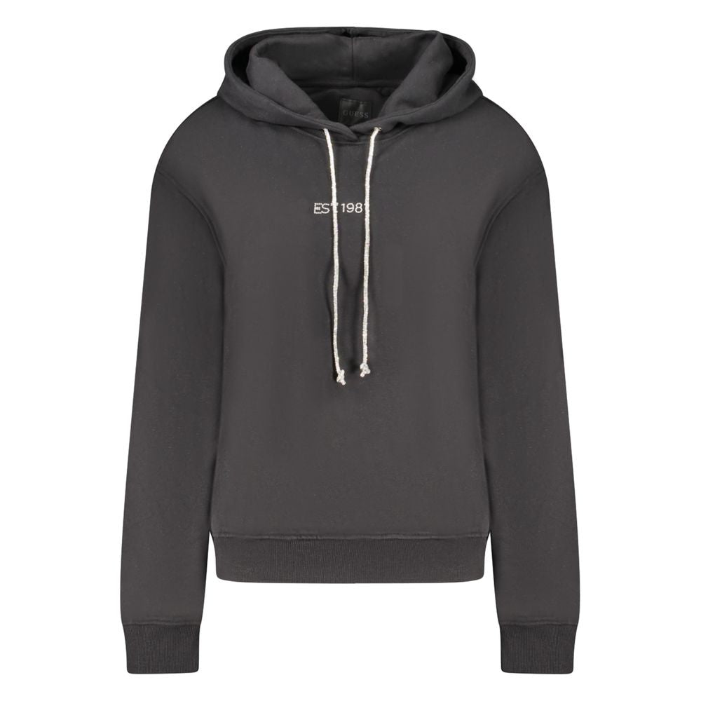 Guess Jeans – Schwarzer Baumwollpullover für Damen
