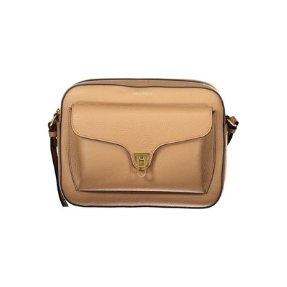 Coccinelle Braune Lederhandtasche