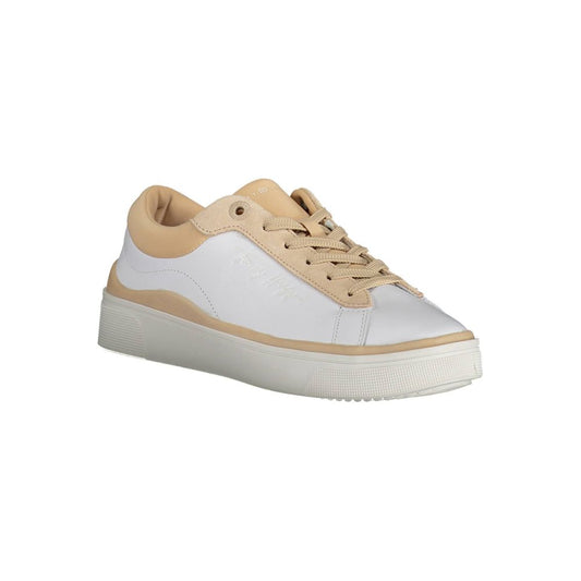 Tommy Hilfiger – Weiße Polyester-Sneaker