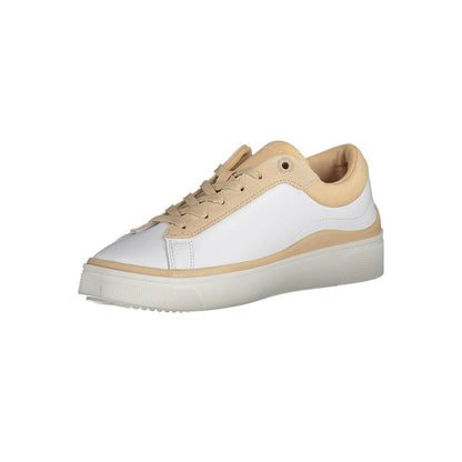 Tommy Hilfiger – Weiße Polyester-Sneaker