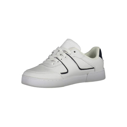 Tommy Hilfiger – Weiße Polyester-Sneaker