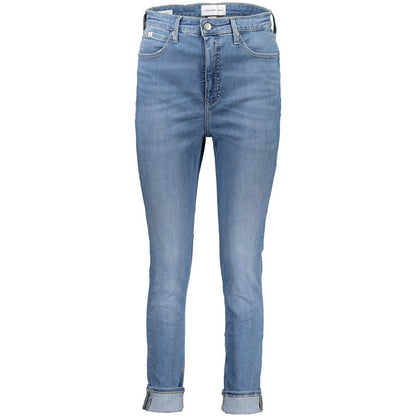 Calvin Klein Blaue Baumwolljeans für Damen