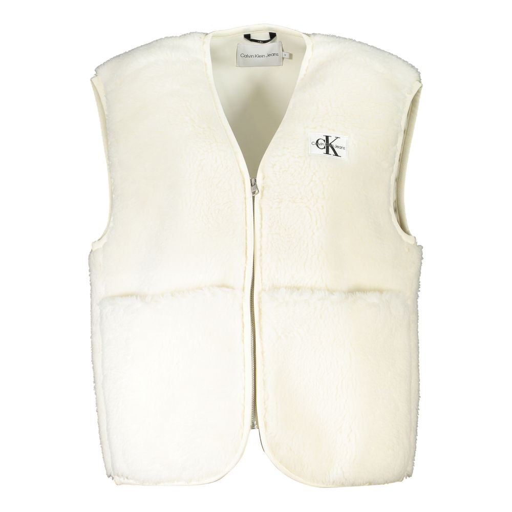 Calvin Klein Damenmantel aus weißem Polyester
