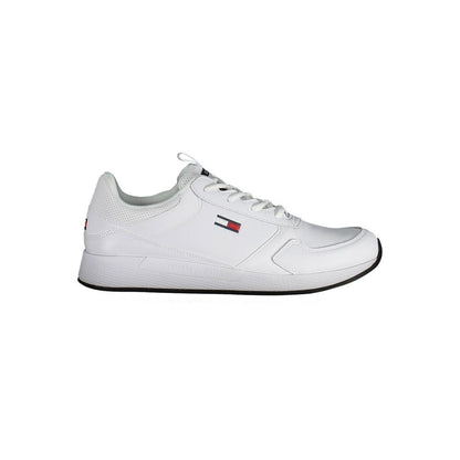 Tommy Hilfiger – Weiße Polyester-Sneaker