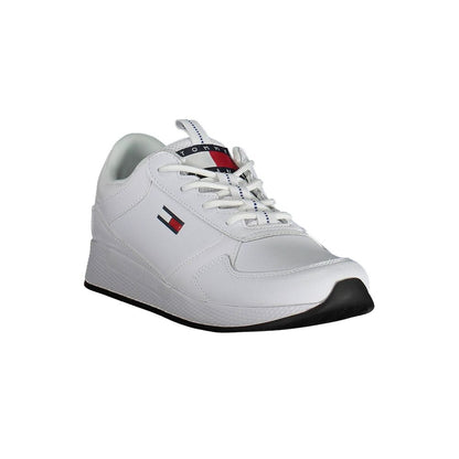 Tommy Hilfiger – Weiße Polyester-Sneaker